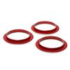 3pcs Red AC Climate Control Switch Knob Ring For 13-15 Mazda CX-5 Grand Touring