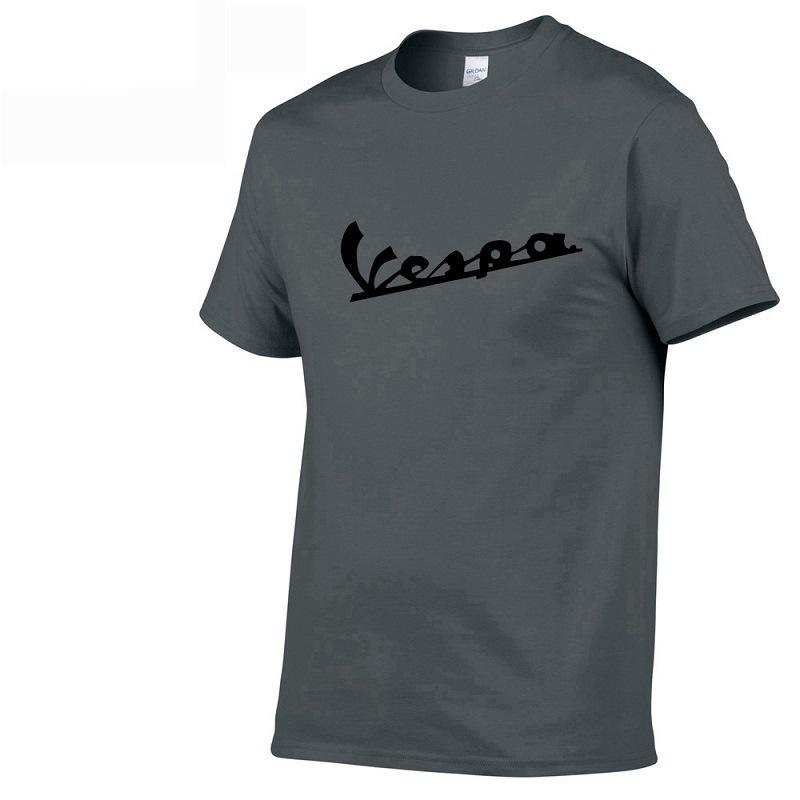 Shirt 2017 Men Funny Vespa Tshirt 100 Cotton Summer Short Sleeve Round