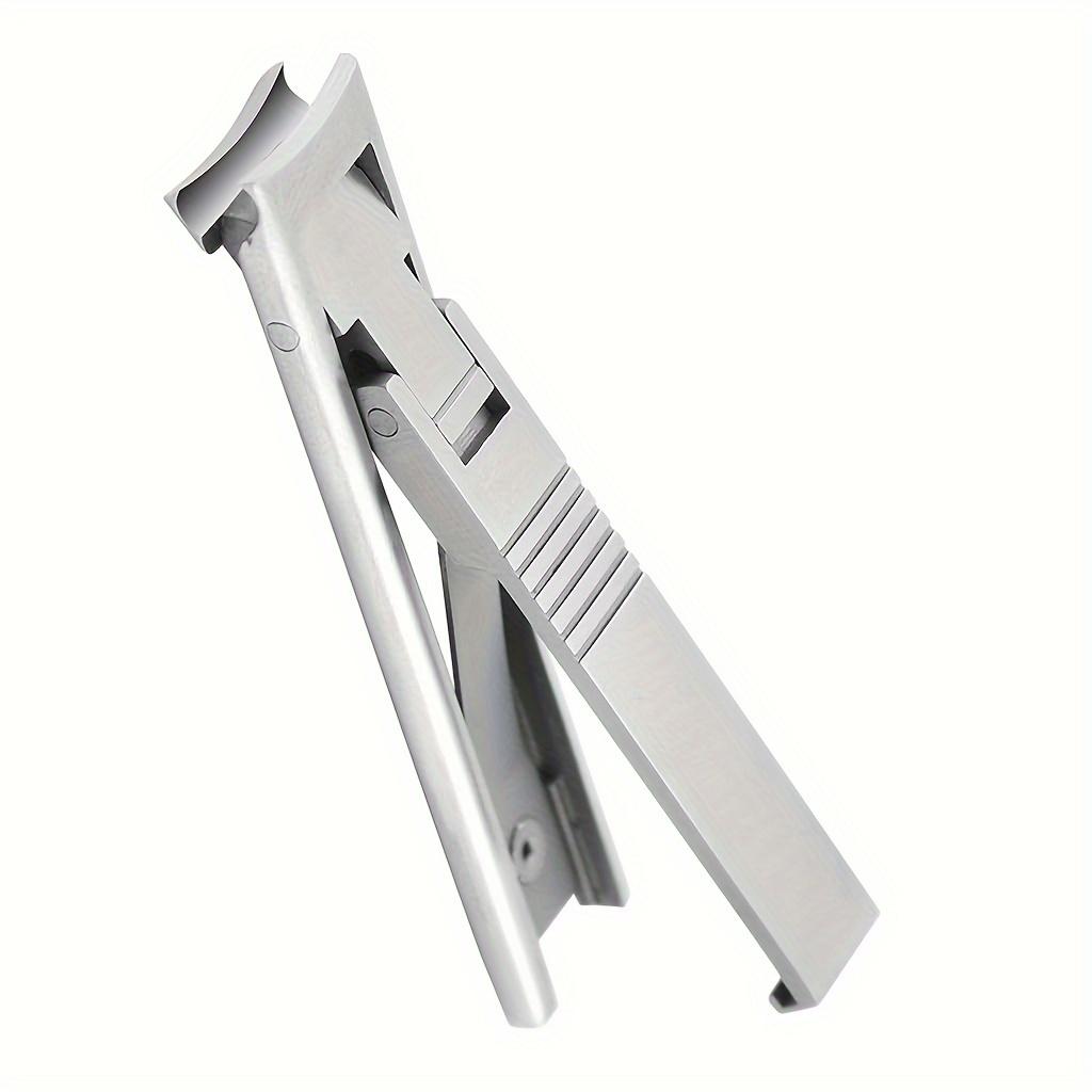 Ultra Thin Nail Clippers Portable Nail Cutters With Cow Leather Cover Superior Texture Stainless Steel Manicure Tool