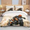 3D Motorcycle Bedding Set Print Cars Duvet Cover With Pillowcase Motocross Bedspread Boys Boys Bed Set King Size Home Textiles