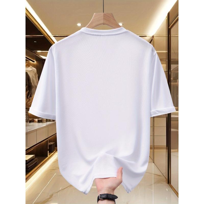 Heren Psalm Grafisch T-shirt - Sportieve Streetwear Stijl, Comfortabel en Lichtgewicht, Mode, Ronde Hals, Korte Mouw Zomerhemd, Casual T-shirt