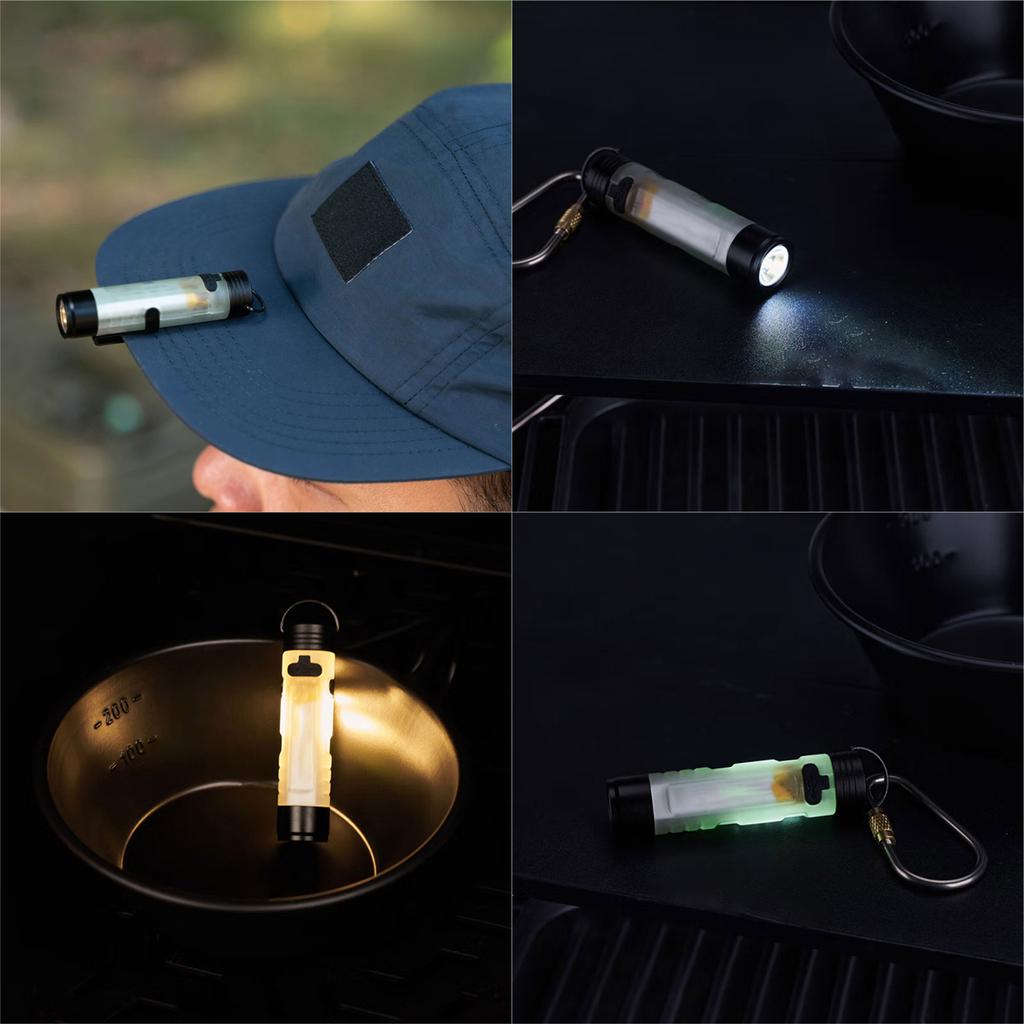 Waterproof LED Clip on Cap Light Rechargeable Cap Flashlight Hands Frees Clip On Hat Flashlight Headlamp for Camping