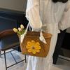 Spring and Summer Portable Large-capacity Tote Bag Women's New Retro Handwoven Vegetable Basket Straw Bag