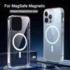 Transparent Circle Magnetic Case For iPhone 16 15 14 13 12 11 Pro Max Plus Phone Case for Magsafe Wireless Charging Cases Cover