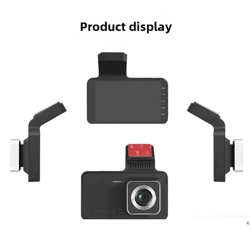 Dash Cam Front and Rear View Camera Video Recorder Dual Lens Car Dvr Cycle Recording Night Vision G-sensor HD 4 Inch Dashcam