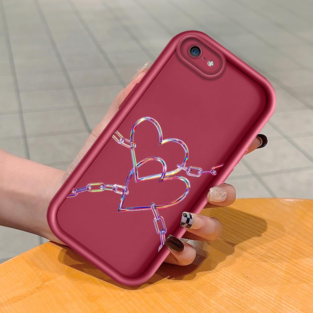 

Мягкий силиконовый квадратный чехол с рисунком лестницы для телефона, полное покрытие камеры, противоударный защитный резиновый чехол для iPhone Infinix Tecno OnePlus Infinix Smart 8 темно-красного