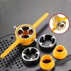 6pcs Plumbing Tap Set Plastic Pipe Thread Tool 6pcs Water Faucet Board Teeth Manual Easy Threading Wrench Set for 4mm, 6mm, and 1 Inch PVC Pipes