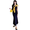 2026 Summer Elegant Maternity Tank Dress & Knit Shawl Two-Piece Set