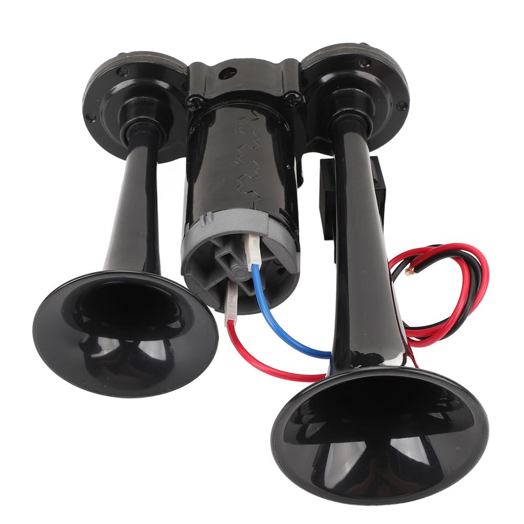 DC24V 130dB Dual Trumpet Horn Loud Sound Sturdy Easy Installation Dual Trumpet Air Horn for Truck Car Train Van Yacht