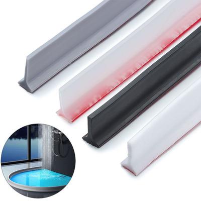 Self-Adhesive Silicone Bathroom Water Stopper Water Retaining Strip Bendable Bathroom Door Washing Machine Shower Dam Barrier
