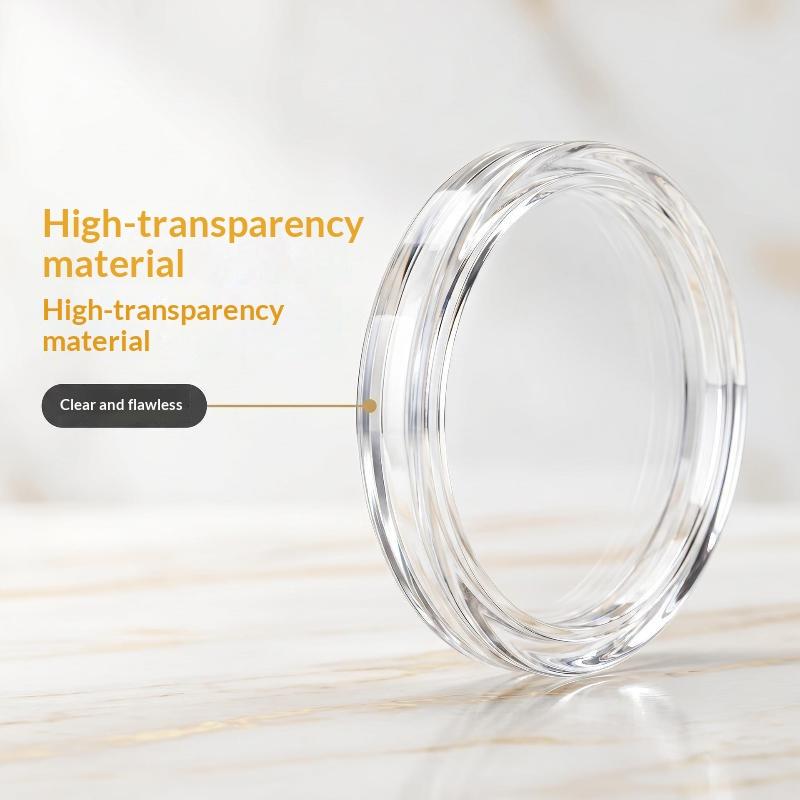 100Pcs Clear Commemorative Coin Holder Durable Fits 27/30mm Coins for Collection Storage Portable Travel Carry