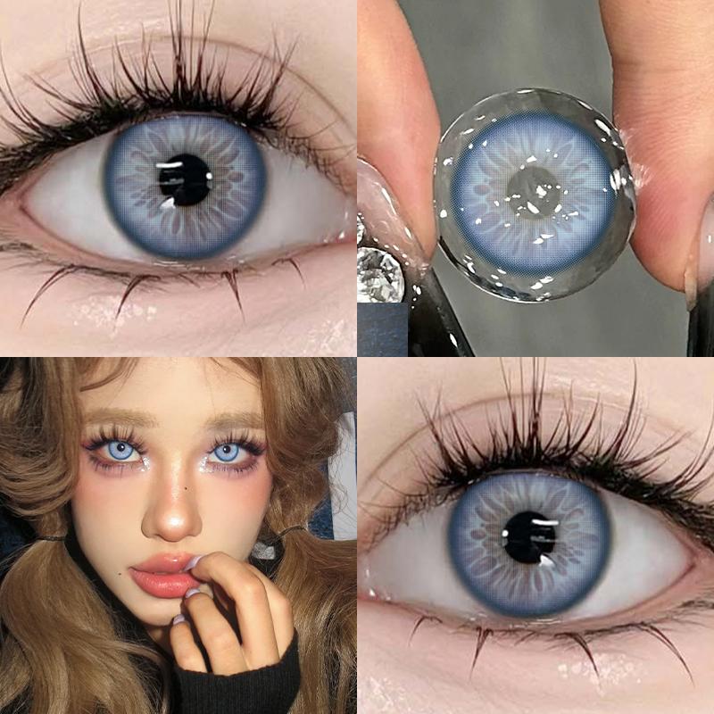 Kontaktní čočky Mill Creek 2 ks s technologií Grade Iris, řada 14,5 mm/14,0 mm, měkké hydrogelové kontaktní čočky Mill Creek, roční použití