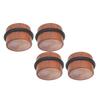 4PCS Zylindrischen Tür Stopper Verhindern Stille Punch Kostenloser Massivholz Boden Tür Stopper mit Bl