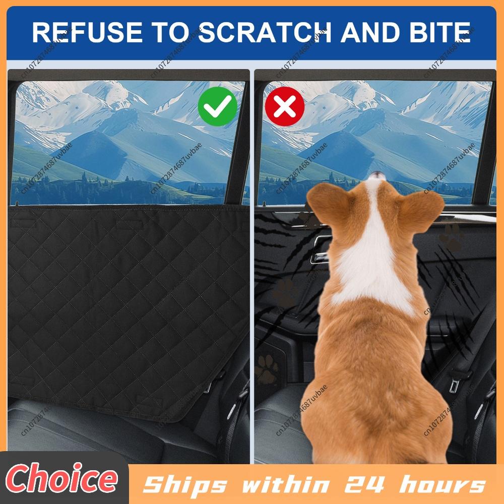 2Pcs Waterproof Anti-Scratch Car Interior Cover Dog Vehicle Door Protector Washable Car Door Protect Mats for Vehicle Door Guard