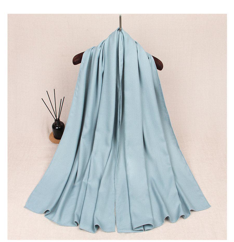 Pure White Medium-Thickness Soft Skin-Friendly Unisex Scarf Shawl