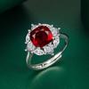 BELLA BOX Classic Opening Resizable Rings For Women Zircon Engagement Party Fine Jewelry Gift