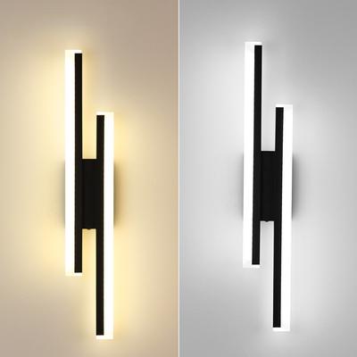 Modern LED Wall Lamp Black Gold Dimmable Decorative Spotlight for Bedroom Living Room Bedside Background Lamp Interior
