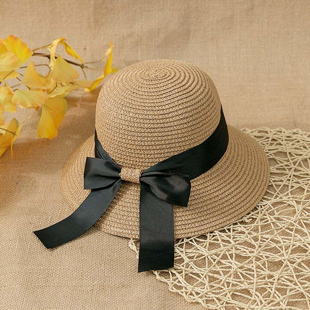 Breathable Beach Cap Foldable Sunscreen Cap Vacation Bucket Hat  for Women