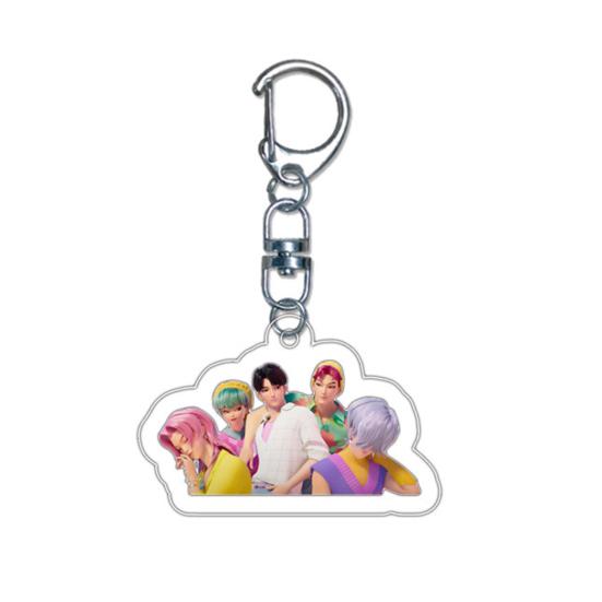 Witch Hunter Keychain Acrylic Anime Pendant Holder Vivid Character Expression Keychain Bag Accessory