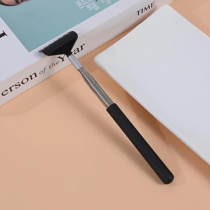 1pcs Metal Stainless Steel Telescopic Rear Scraper Tool Itching Device Multifunctional Back Grabbing Stainless Steel Rake Whole