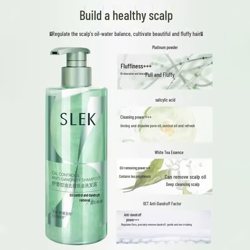 

Slek Oil Control Anti-Dandruff Gold Shampoo
