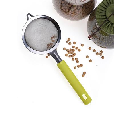 Filter Screen, Kitchen Small Tool, Hand-held Flour Sieve, Oil Filter Spoon, Strainer Spoon, Filter Sieve Separator