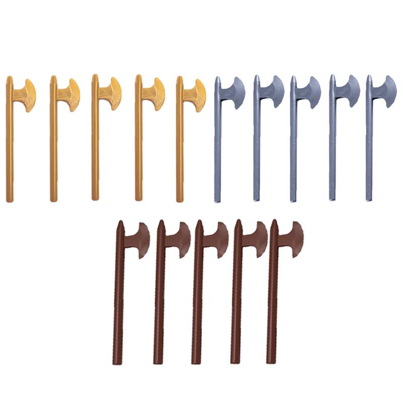 Mittelalterliche Bausteine Waffen Figur Soldat Zubehör Bogen Speer Armbrust Axt Helm Schulterrüstung Baustein Geschenk Spielzeug DIY X011