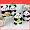 Entzückender Plüsch-Panda-Schlüsselanhänger Niedlicher Cartoon-Tier-Anhänger Weiches Spielzeug mit PP-Baumwollfüllung