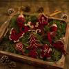 1/5PCS Christmas Acrylic Ornaments Bow Snowflake Water Drop Star Diamond Shape Christmas Tree Window Hanging Decorations