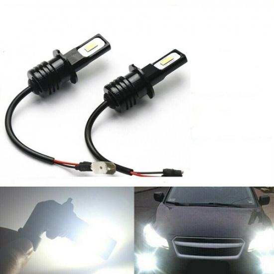 2PCS H3 LED Fog Driving Light Bulbs Conversion Kit Super Bright 6000K White