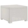 5 Seater Garden Sofa Rattan Look PP White
