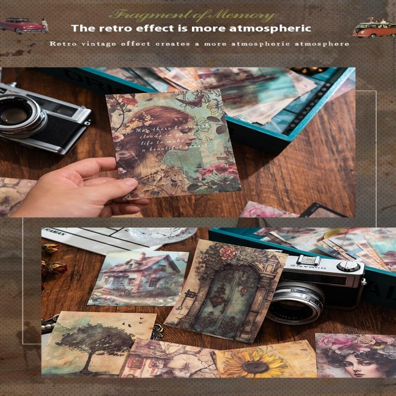 30 Buc/Set Cărți Poștale Vintage cu Flori și Păsări Hârtie de Fundal Cărți Poștale DIY Cărți Poștale Suvenir