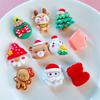 20Pcs New Cute Mini Christmas Collection Flat Back Resin Cabochons Scrapbooking DIY Jewelry Craft Decoration Accessorie