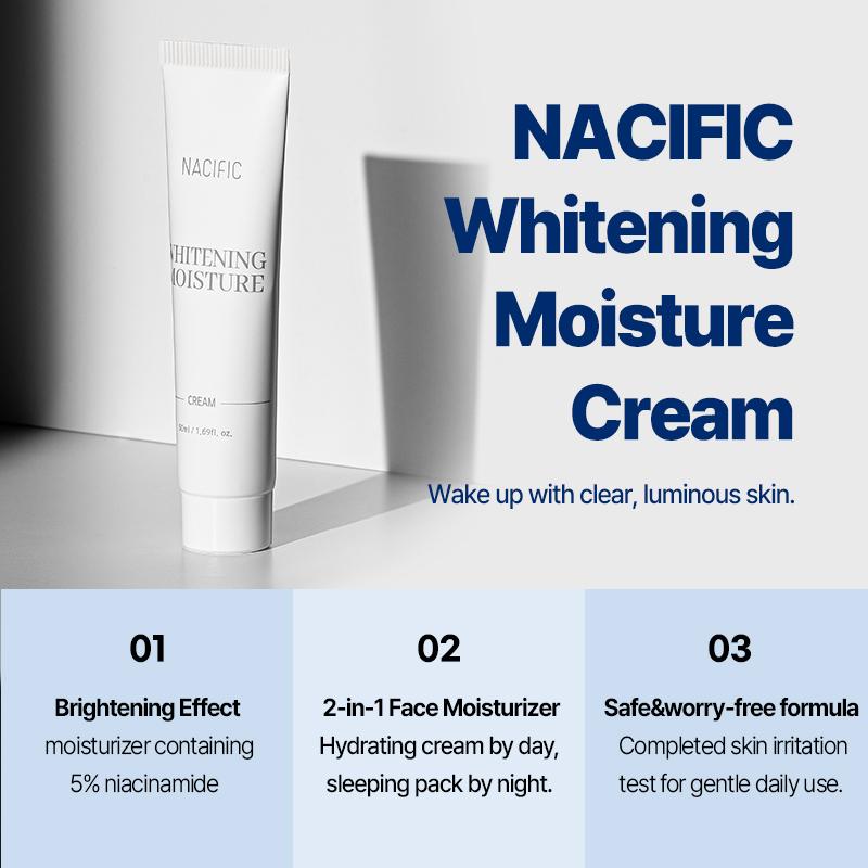 NACIFIC Whitening Starter Line – Choose Essence / Cream / Toner Pad (Single Items)