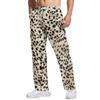 Men's Leopard Print Casual Pants, Relaxed Fit Breathable Long Trousers for Athletic Training, Daily Wear, and Outdoor Sports