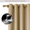Opaque Curtains with Eyelets, Thermal Curtains, Heat Protection, Blackout Curtains