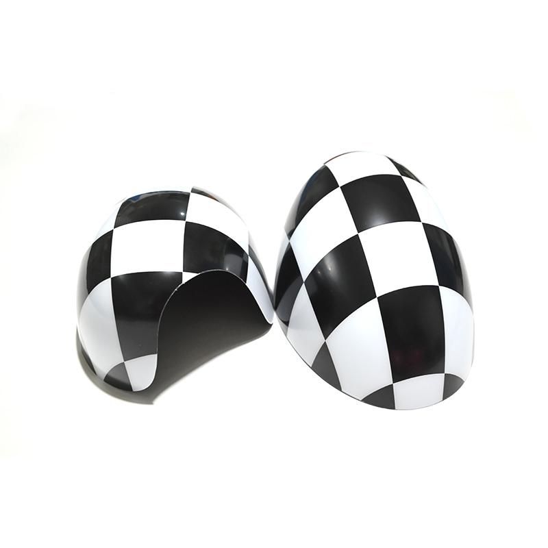 Die Schwarze Flagge Auto Schale Außen Rückspiegelabdeckungen Für BMW MINI Cooper One S JCW F54 F55 F56 F57 F60 2015-2019 Zubehör