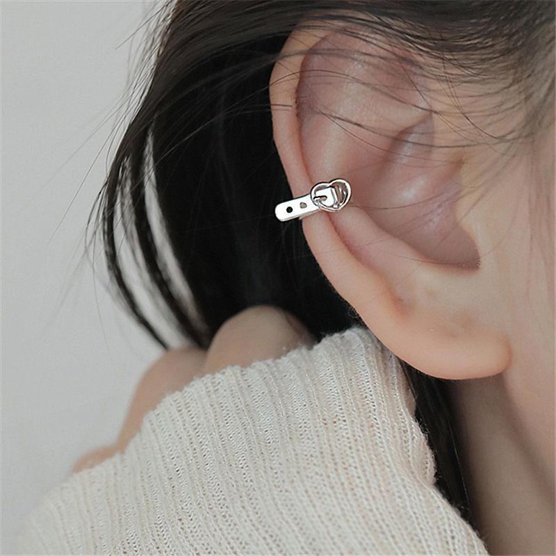 2026 Retro Metal Heart Cross Ear Clips For Women Girls Simple Without Piercing Clip Earrings Fashion Ear Clip Party Jewelry