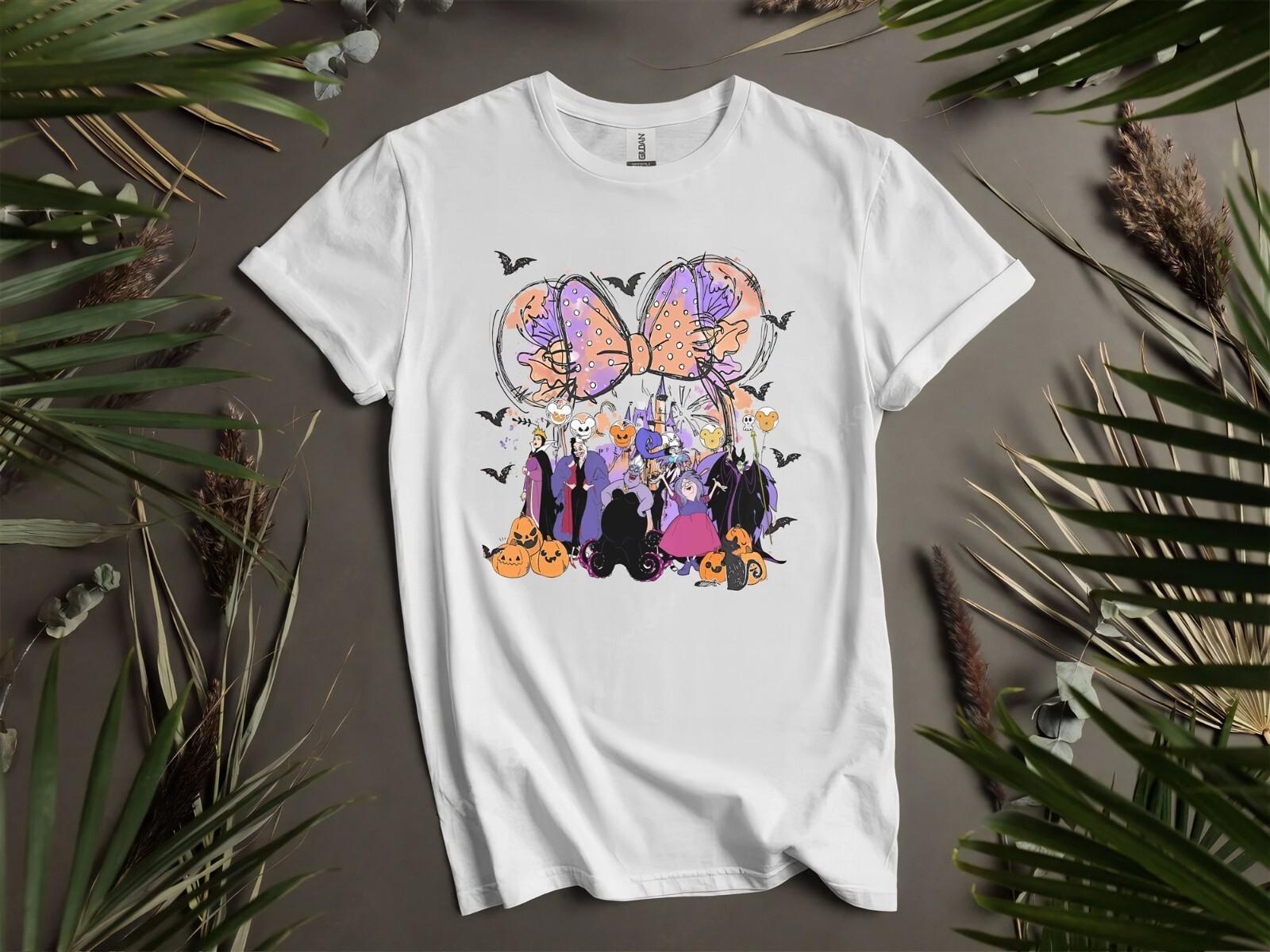 Villains Halloween Bad Witches Club Castle Hoodie Tshirt Men Women Unisex AD771 S