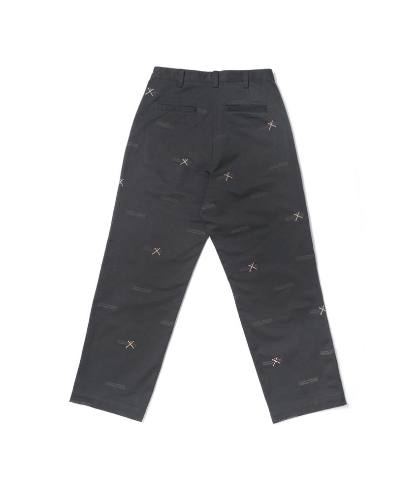 Aimnaseohyumeonbiing Logo Allover Work Pants - Charcoal