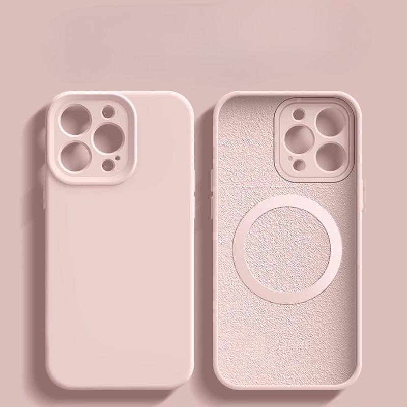 Applicable To Apple 16ProMax Magnetic Charging Animation Mobile Phone Case Iphone15 Liquid Silicone 14 Drop Protection Case