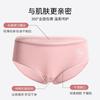 Women Breathable Antibacterial Cotton Crotch Mid Waist Solid Simple Panties