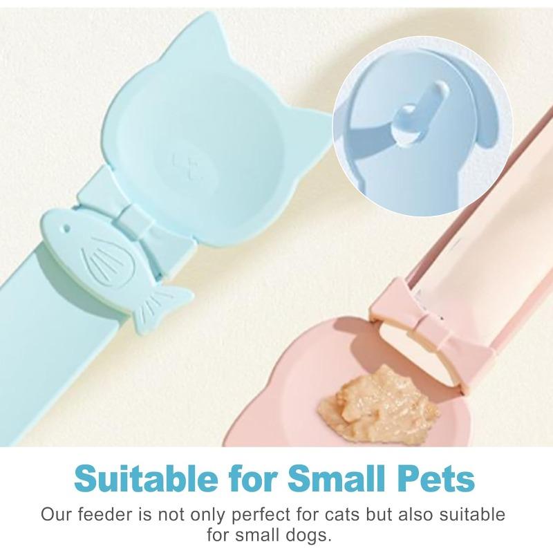 Katzenfutterstreifen-Fütterer - Squeeze-aktiviertes Multifunktionswerkzeug geeignet für Katzen mit Zahnproblemen zum Kauen, Nassfressen