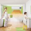 2000W 220V 2-in-1 Elektroheizlüfter Kalt & Warm Wandmontierter Klimaanlagenlüfter