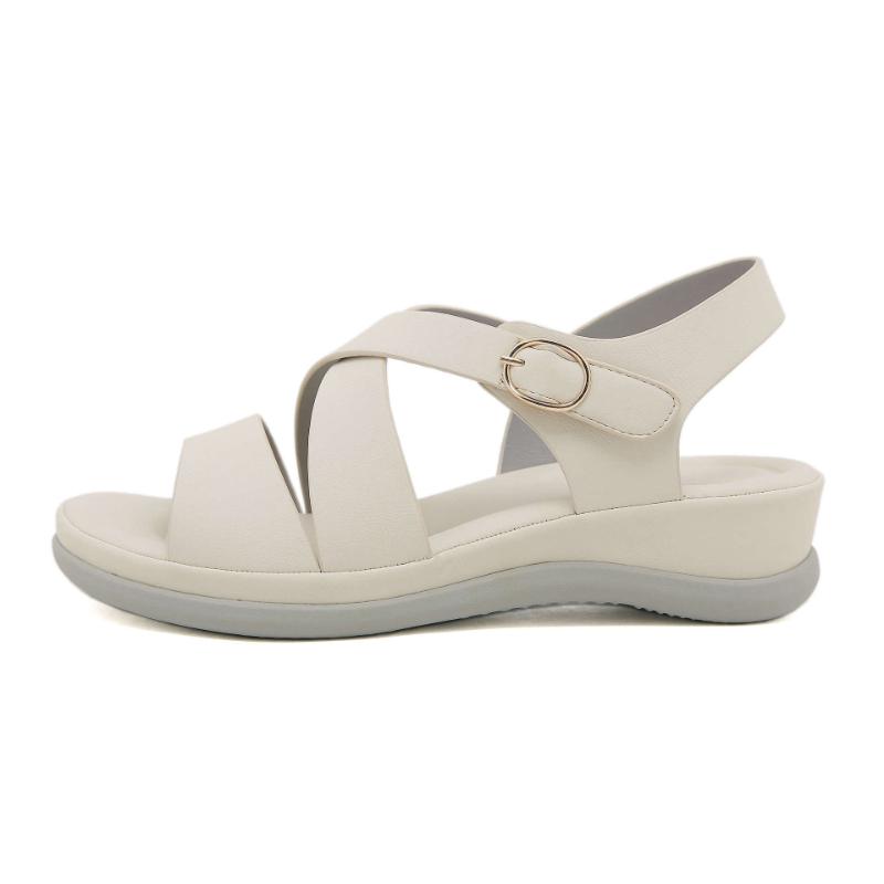 

Fashion Summer Sweet Sandals For Women Generous And Fashionable Comfortable Large-Sized Thick-Soled Sandals Beach Shoes Velcro Stickers 36