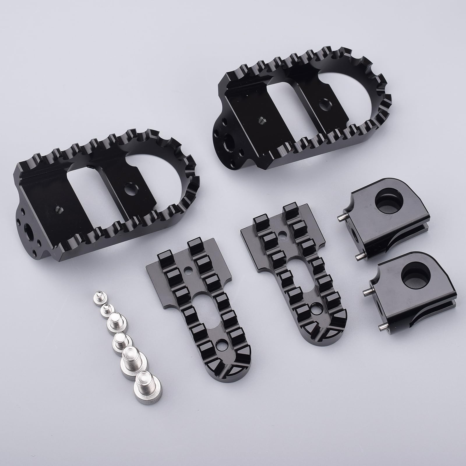 

LEDISHUN Регулируемый комплект подножек для Kawasaki ELIMINATOR400 Eliminator/SE (24) (черный) чёрный