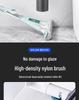 Wall-Mounted Stainless Steel Toilet Brush with Odor-Proof Long Handle and Round Holder for Bathroom Cleaning