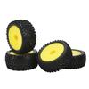 4pcs RC Rubber Tires High Abrasion Resistance Strong Grip Flexible RC Wheel Tires for 110 Off Road