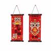 1 Pair Chinese Style Spring Festival Couplets Velvet New Year Door Couplet Wall Art Pendant  Window
