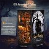 Addams Family DIY Cabin Building Blocks: Handmade Assembly Bookend Model for Halloween